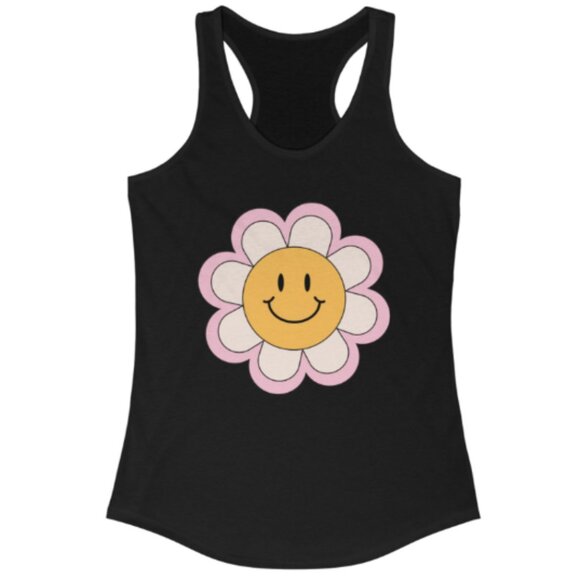 Tops - “Happy Flower” Graphic Tank Top